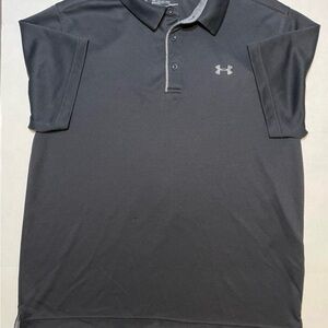 Under Armour Men’s Black Short Sleeve Golf Polo Size XL